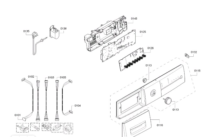 Схема стиральной машины Siemens WM 12E145