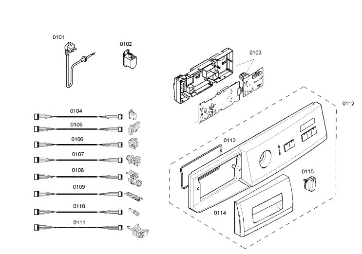 Схема стиральной машины Siemens WM 12E443