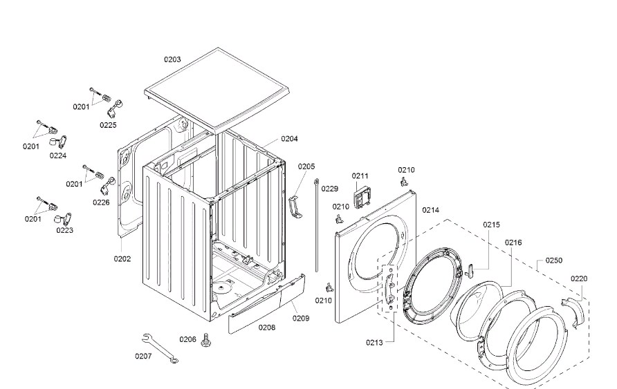 Схема стиральной машины Siemens WM 12S45 AOE