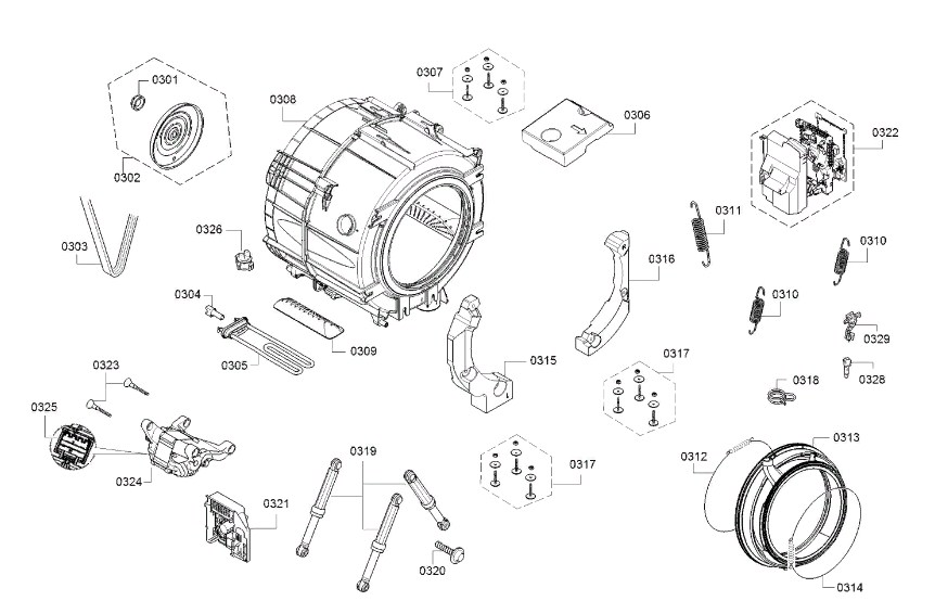 Схема стиральной машины Siemens WM 14T691