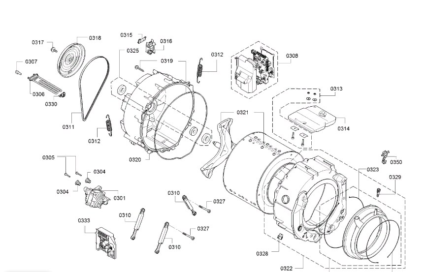 Схема стиральной машины Siemens WM 14Y591