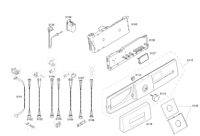 Схема стиральной машины Siemens WM 16S740