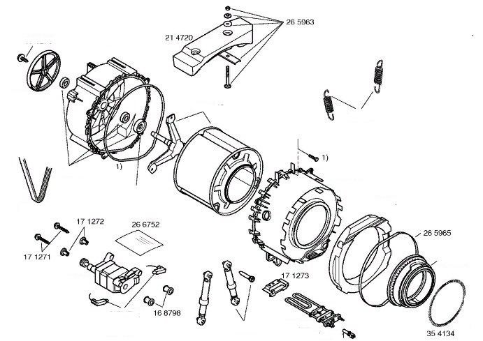 Схема стиральной машины Siemens WM 5487A EU