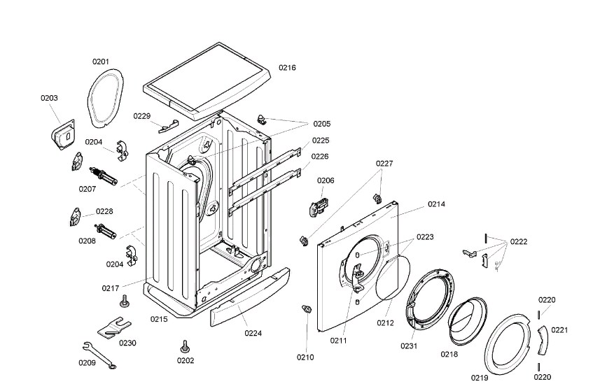 Схема стиральной машины Siemens WS 10F261 OE