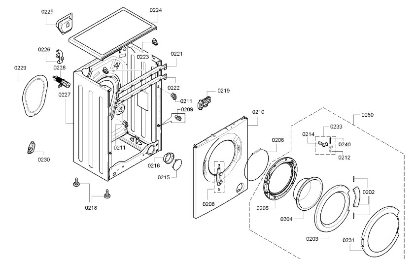 Схема стиральной машины Siemens WS 12G24 S